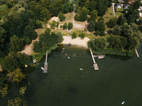 Luftaufnahme vom Havelstrand in Ketzin/Havel