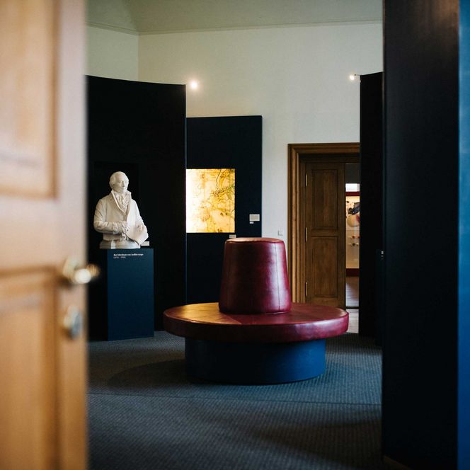 Ausstellungsraum Rochow-Museum im Schloss Reckahn