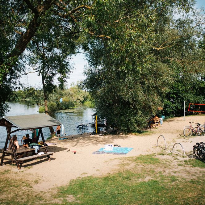 Badestrand an der Havel in Milow