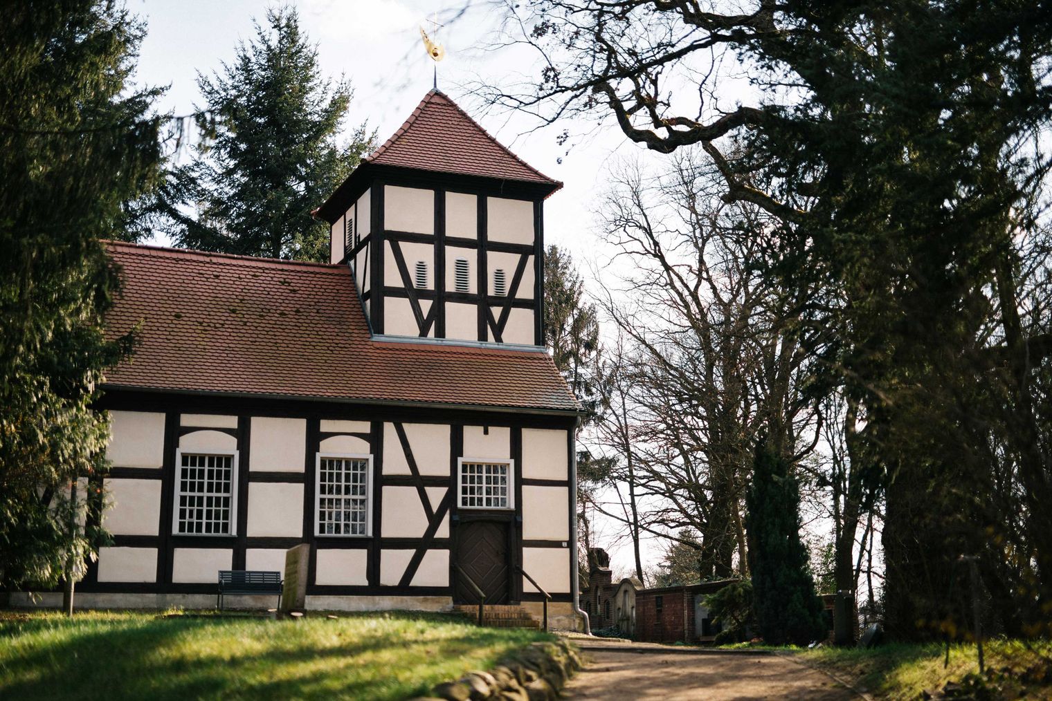 Fachwerkkirche in Ferch am Schwielowsee