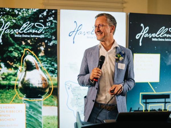 Matthias Kühn beim Tourismustag Havelland 2026 auf Schloss Ribbeck