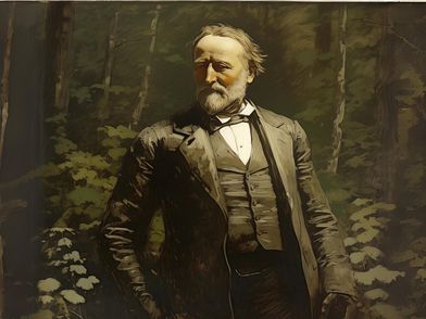 Willibald Alexia auf Tafel 1 vom Willibald-Alexis-Wanderweg (KI-generiert)