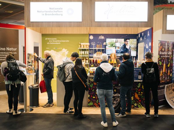 Der Stand der Reiseregion Havelland auf der Grünen Woche 2024 Der Stand der Reiseregion Havelland auf der Grünen Woche 2024