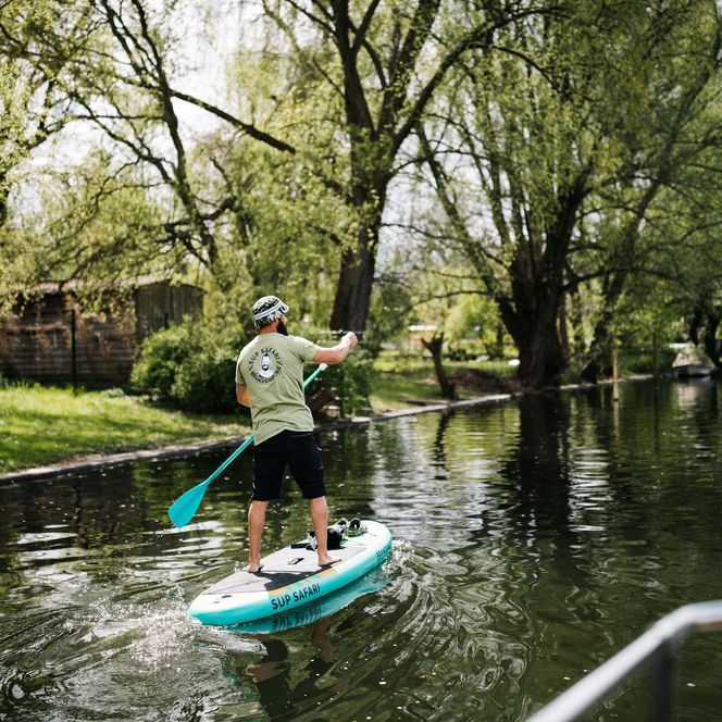 Vincent Jäger von SUP Safari auf Tour in Brandenburg an der Havel