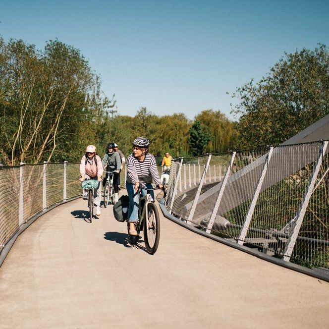 Radtour über die Weinbergbrücke in Rathenow