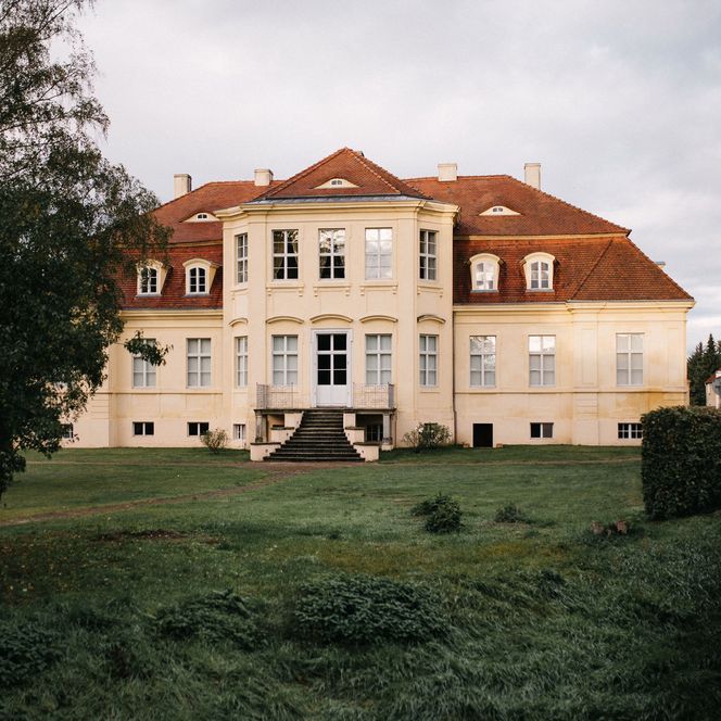Ansicht Schloss Reckahn von der Parkseite